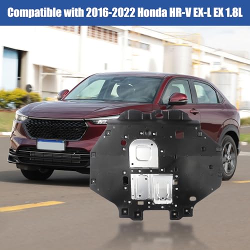 Front Lower Engine Splash Shield Guard Compatible with Honda HRV 2016 2017 2018 2019 2020 2021 2022 HR-V, Under Car Shield Cover MPN HO1228146 74111T7WA00 Replacement for Engine Splash Guard by TomGoo - Image 2