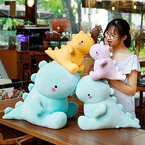 Image of VHYHCY Cute Dinosaur Plush Toys, Fat Dinosaur Stuffed Animals Toys Dolls, Soft Plush Stuffed Animal Dino Plushie, Birthday Gifts for Kids Girls Boys Yellow 20 inch