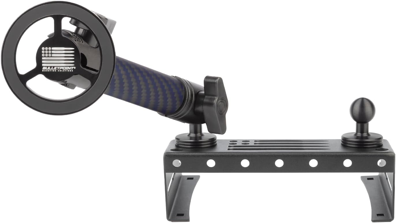 Bulletpoint Metal Dash Mount Phone Holder Compatible with 2015-2020 Ford F150 & 2017-2022 F250/F350 Super Duty - Dual 20mm Ball Dash F150 Phone Mount (Magsafe Compatible)