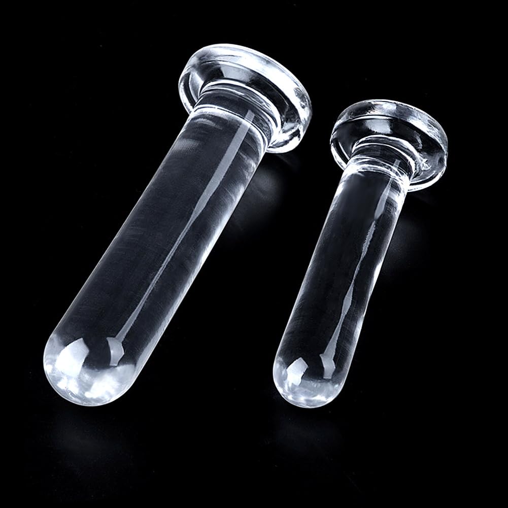 Roluck Plug Anale con Ventosa, TPE Dildo Trasparente Giocattoli Sessuali per Uomini Massaggio della Prostata Anale Masturbazione Stimolazione del Punto G per Donne (S)