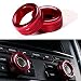 Polarlander Car Interior Accessories Volume Knob Aluminum Alloy Metal Decoration Circle Car Styling for Porsche Cayenne Macan Red