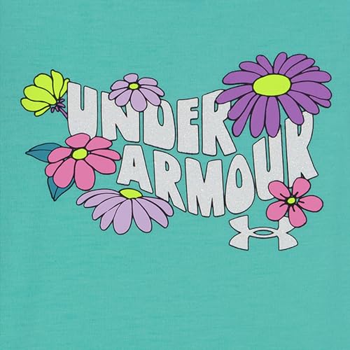 Image of Under Armour Girl's 2-piece Short Sleeve Tee and Shorts Set, Lightweight and Comfortable