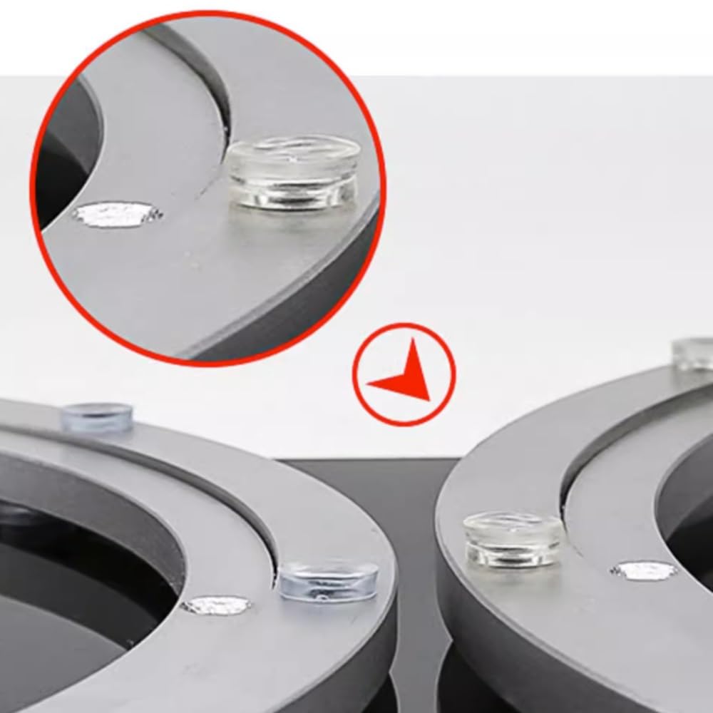 Base Girevole per Giradischi da 8 Pollici con Cuscinetto, Grande, Tipo Lazy Susan, Robusta, in Lega di Alluminio (Dimensioni: 25 cm - 10 Pollici)