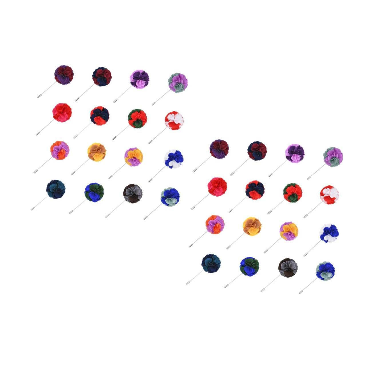 FRCOLOR Ramillete De Vestido Traje Boutonniere Para Los Hombres Flor En El Ojal Hombres Broche De Solapa Collar Solapa Para Hombres Pasador De Creativo Gasa