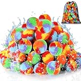 HyDren 50 Pcs Reusable Water Balls Balloons Reusable Colorful Water Absorbing Balloons for Outdoor Kids Boys Girls Toys Games 2.36 Inch Summer Pool Toys Play Balls for Beach Backyard Lawn Fun Games