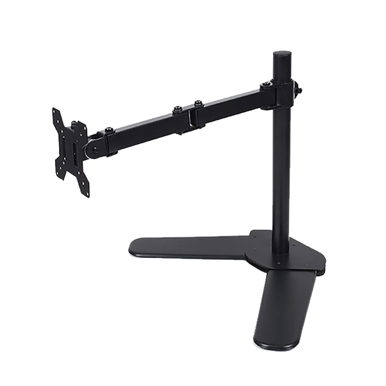 asdchZen Single Monitor Mount,Fully Adjustable Single Monitor Arm Stand,With Tilt,Swivel,Rotation,Fits 10-27 Inch Display,Up To 21.8Lbs,75X75/100X100Mm