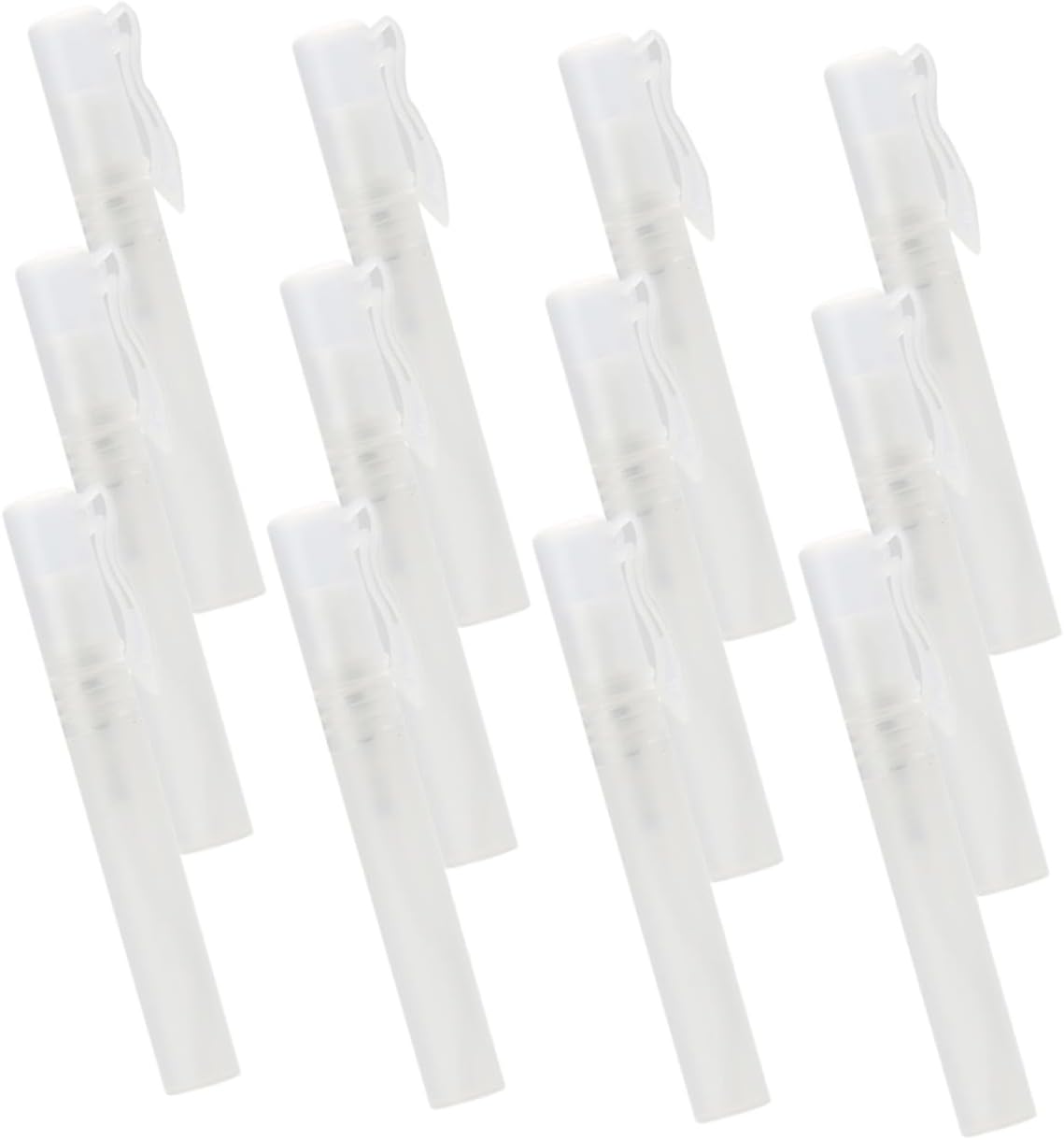 12Pcs Mini Clear Perfume Spray Bottles Portable Refillable Travel Atomizers Lightweight Scent Containers for Women and Men