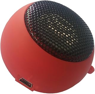 Hemobllo USB Charging Audio Speaker for Computers Desk Top Mini Computer Speakers De Cable Portable Plug in Speaker Mini Voice Box Powered Stereo Multimedia Speaker Red Iron USB