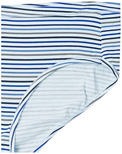 Sous-vêtement hipster extensible pack de 5 culottes blanches et bleues - 2