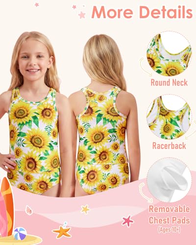 Image of Century Star Girls Tankini Swimsuit UPF 50+ Racerback Bathing Suit for Teen Girls 2 Piece Swimsuit Summer Beach Swimwear