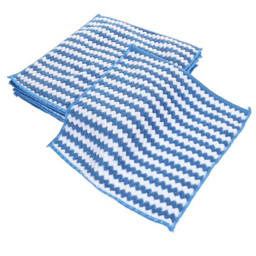 Amosfun 10piezas Trapo De Vellón Coral Toallas De Mano para Cocina Superabsorbentes Paños para Limpiar Platos para Fregar Platos y Secar Vajilla Paños Duraderos De Forro Polar