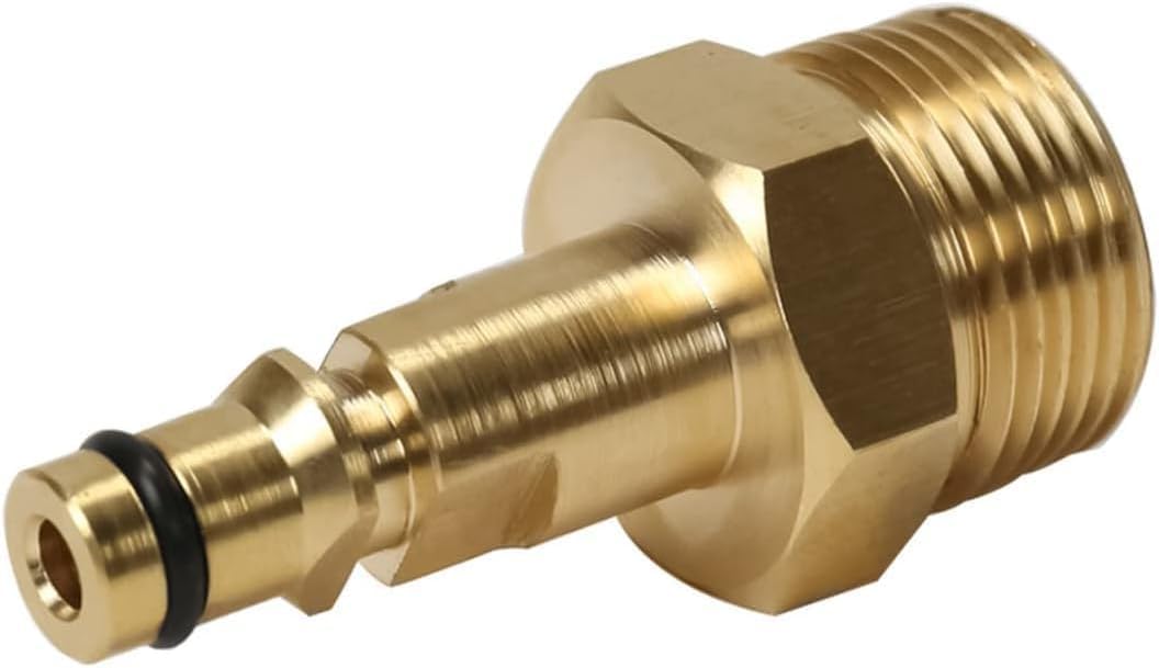 M22 High Pressure Washer Adapter, 2025 Upgraded Hose Adapter Quick Connect, Brass M22 Washer Gun Hose Pipe Convert Tool (M22 14MM Fitting Hose Connector)