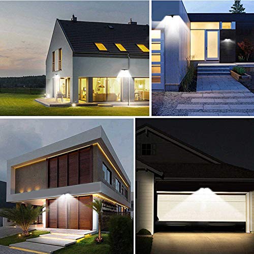 Decorman Solar Sensor Lights Outdoor 30 LED Wireless Waterproof Security Solar Motion Sensor Wall Lights for Fence Patio Deck Yard Garden with Motion Activated Auto On/Off