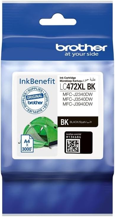 LC472XL High Capacity Ink Cartridge for Brother MFC-J2340DW Printer (Black)