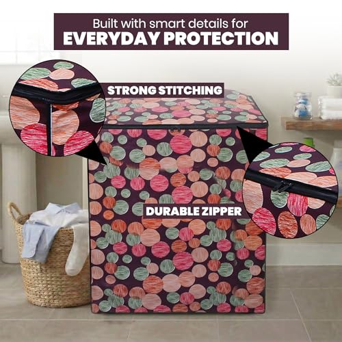 Image of DREAM CARE Waterproof & Dustproof Washing Machine Cover Top Load & Semi Automatic Suitable for 6 kg, 6.2 kg, 6.5 kg (80 x 86 x 51 cms)