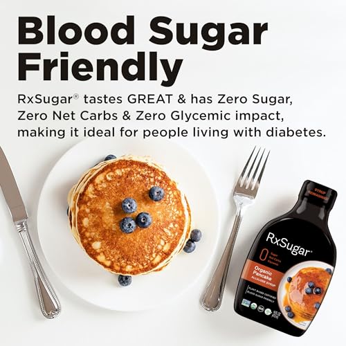RxSugar Organic Pancake Syrup 6-Pack | Diabetes-Safe Natural Sugar | Keto Certified | Non-GMO Project Verified | Gluten-Free Certified - Thumbnail 4