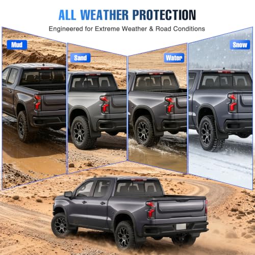 Image of Nilight Mud Flaps Splash Guards for Chevrolet Silverado 1500 2019-2026