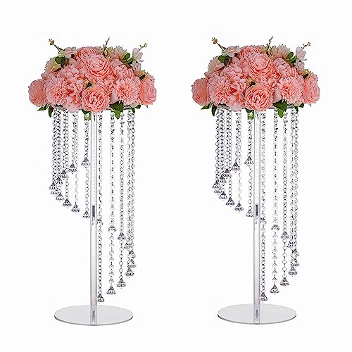 Wedding Centerpieces Decoration Flower Vase, Elegant Acrylic Crys...