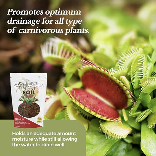 Professional Carnivorous Plant Soil Mix Large 2.2 Quarts Ready to Use, Premium Potting Soil for Venus Flytrap Sundew Pitcher Plant Butterwort, Peat Moss Coco Coir Perlite Blend Made in USA — view 5