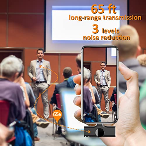 Image of Wireless Lavalier Microphone for iPhone15, Wireless Clip Mic, Clip on Microphone A6d, for iPhone, iPad, Computer, Mike for YouTube,Zoom Meeting, Video Recording