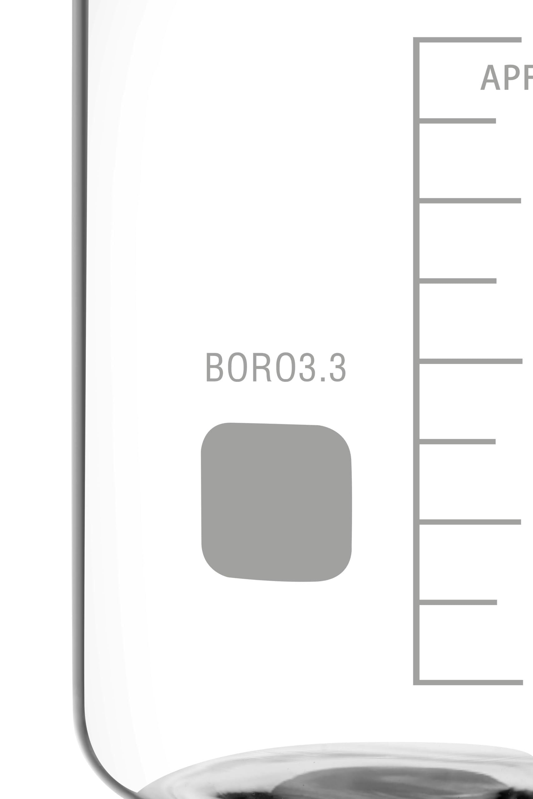Zlewka laboratoryjna, Zlewka miarowa ze szkła borokrzemowego, podgrzewana w wielu rozmiarach(2x250ml)