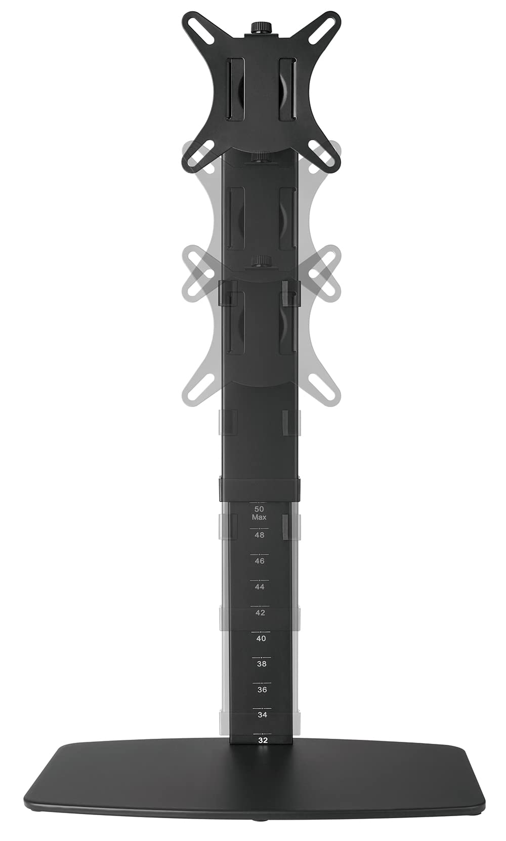 myWall HL 55 L stojak na monitory 17-32 cale (43-81 cm), do 8 kg, regulacja wysokości na 10 poziomach, wychylny, VESA: 75/100, czarny