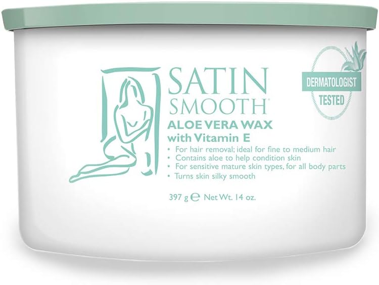 Cera depilatória com aloe vera SATIN SMOOTH, 398 g