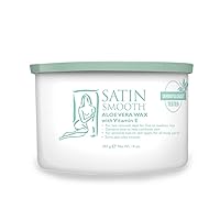 Vista 1 de Cera de depilación para cabello Satin Smooth Aloe Vera 14oz.