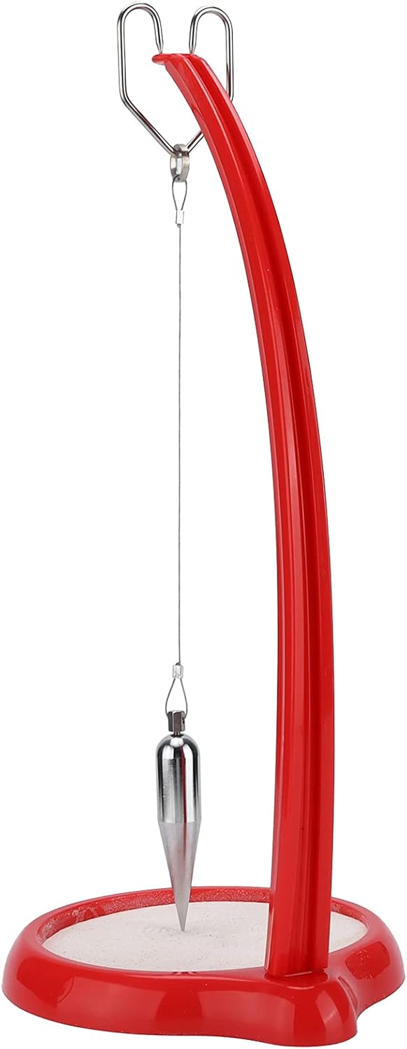 Sand Pendulum, Gravity Stand Ornaments, Sand Pendulum Home Decoration for Educational Toys (Red)