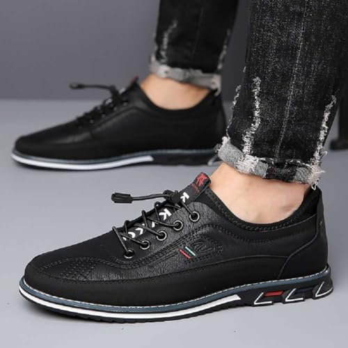 Image of Men's Oxford Business Casual Shoes Office Loafers Dress Comfort Driving Shoes