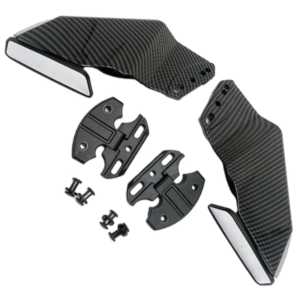 Baceyong Specchietti retrovisori per motocicletta, manubrio, specchietti laterali, compatibili con Yamaha YZF R1 R6 1998–2006, finitura in fibra di carbonio
