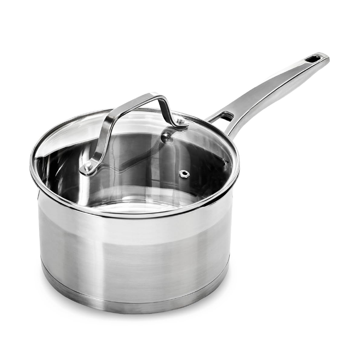 Blackmoor 18cm Stainless Steel Saucepan with Lid/High Grade, PFAS-Free, Suitable for All Hob Types Including Induction and Oven Cooking/Pro Range 65209