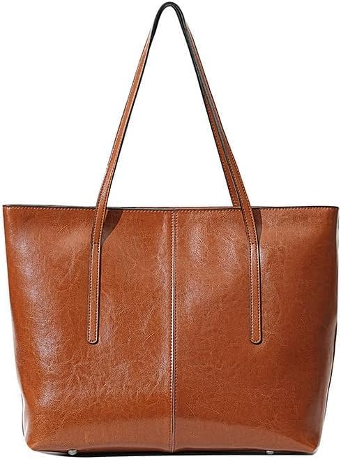 Retro Caramel Shoulder Bag Review: Cowhide Leather with Large Capacity