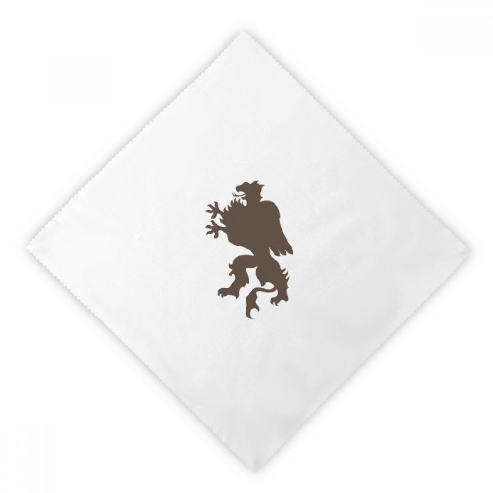 Napkins tissu motif guépard lot de 2 serviettes de table blanches 47x47 cm pour le dîner
