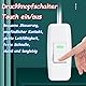 Leloco 4 Stück Schnurschalter 2-polig Stromstoßschalter 250v 10A – Kabelschalter/ZwischenscHalter mit Stoßschutz für Schreibtisch Lampe Bettlampe Tischlampen Kleingeräte (Weiß)