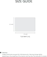 Vista 2 de Lacoste Heritage - Tapete para la ducha de algodón Supima, color azul surf, de 21 x 31 pulgadas