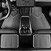 CAR PASS Universal Car Floor Mats & Cargo Liner Full Set, Waterproof Anti-Slip Rubber Trim to Fit Trunk Mats All Weather Protection Fit Car SUV Sedan Coupe Vehicle Automotive 5 Pieces, S-M Size Gray