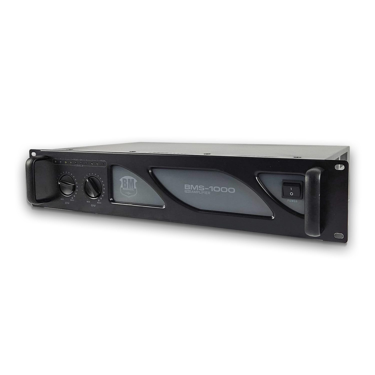 Amplificateur DJ Sono BMSonic BMS-1000-2x500W - Technologie MOSFET avec Ventilation Continue