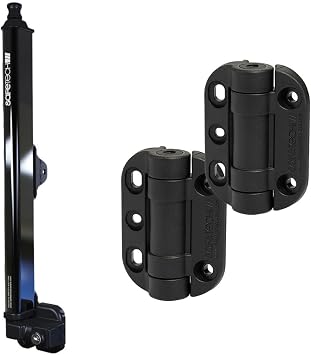 Safetech Hardware 22-Inch Push Lock Magnetic Top Pull Pool Gate Latch SL-50H & TopKlik Gate Hinges Bundle
