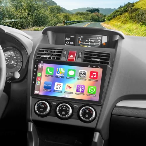 Gen 2-4 Head Unit Identification / Product Details - 2015-2024 Subaru All Models 5 8 Core Android 15 Car Radio for Subaru Forester WRX Impreza 2013 2014 2015, 9'' Stereo with Carplay&Android Auto|5G WiFi|1080P Camera|GPS|FM Radio|SWC|Bluetooth5.2|Split Screen|4+64G
