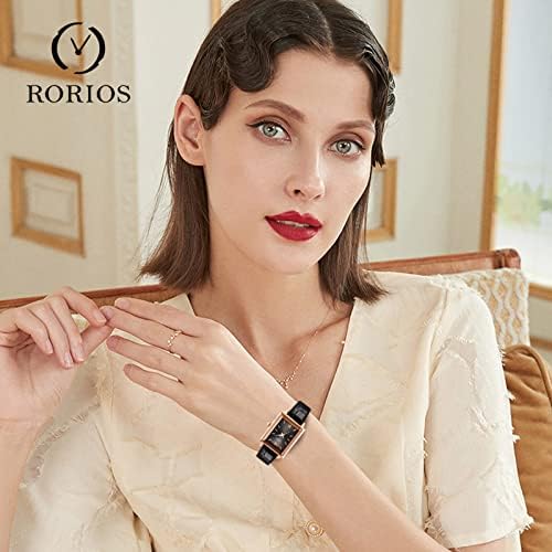 RORIOS Dameshorloge met volledige diamant, analoog RORIOS Dameshorloge met volledige diamant, analoog