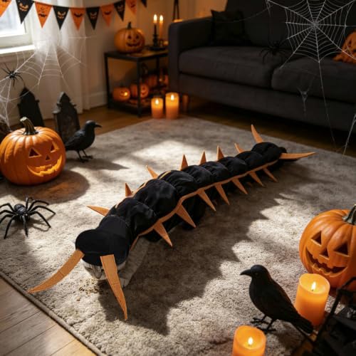 Centipede Cat Costume, 50'' Halloween Pet Costume for Cats Dogs,Brown - image 4