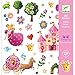 Djeco - Palloncini adesivi, motivo: Principessa Marguerite, Multicolore (100)