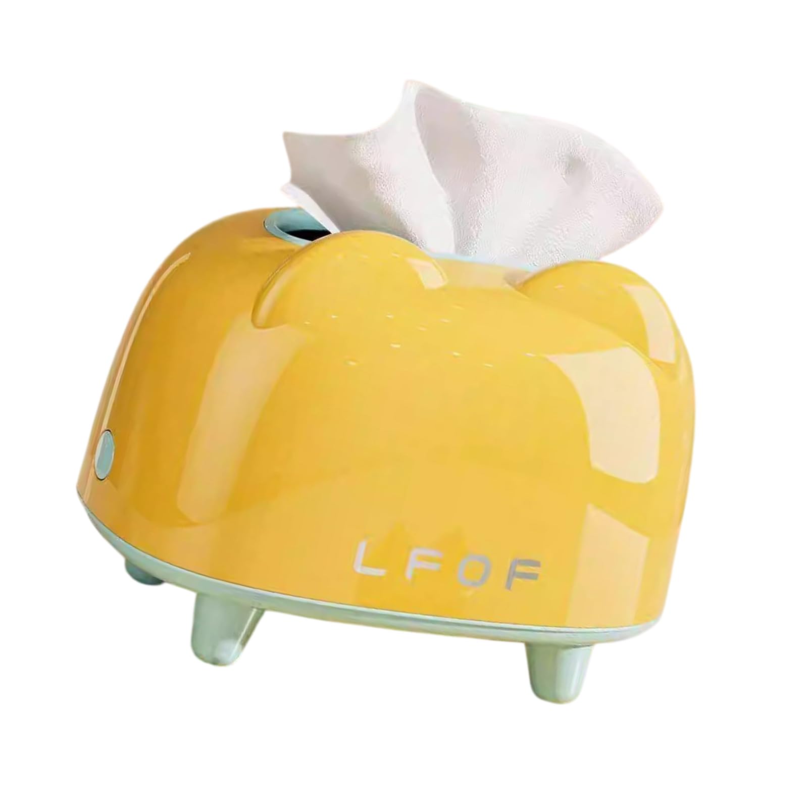 Tsophreniq Decorative Tissue Holder for Living Room with Unique Spring Open Cover Modern Homes Accessory Spring Open Tissue Dispenser