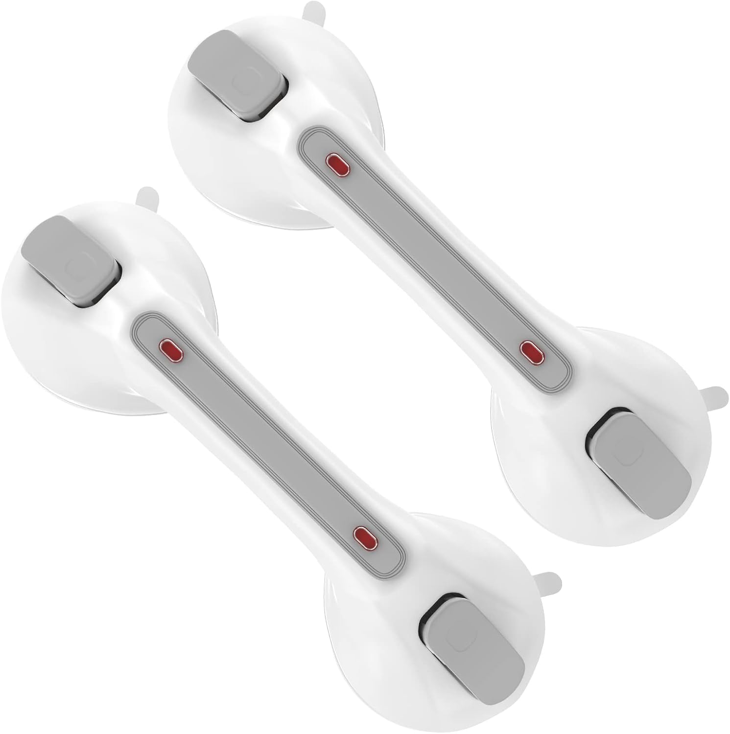 2 Pack Suction Cups Grab Bar 12 Inch, Zepolu AntiSlip