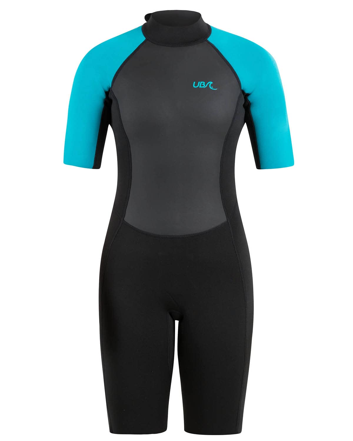 Womens Sailfin Short Length Wetsuit WS1229 Aqua XS