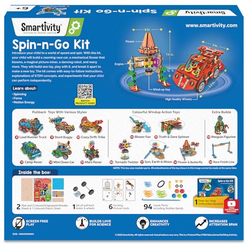 Smartivity 20in1 Spin-n-Go Kit for Kids 6-12 Years by Smartivity - Used condition - Image 7