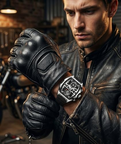 Image of V2A Impact-KUBIX 5410 Analog-Digital Watch for Men | Trendy Tonneau Shape | Bold Fashion Performance Watch with 3 Time Zones, Countdown, 50M Water Resistance, Alarm & Stopwatch