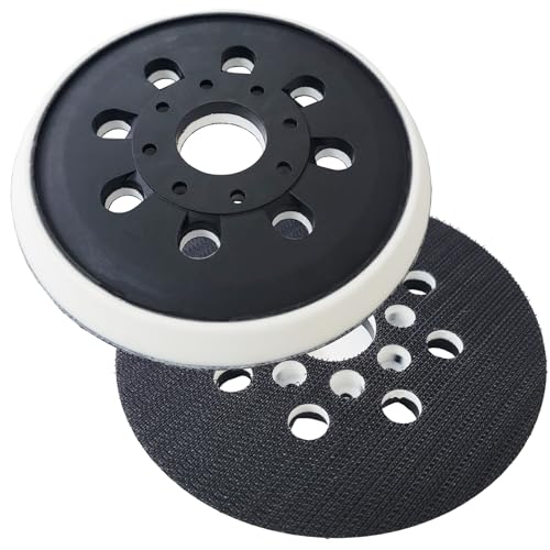 2 Pcs 125mm Hook and Loop Sanding Backing Pad Replacement Part Compatible With Bosch PEX220 PEX220A Skil 7402 7490 OE: 2609000750