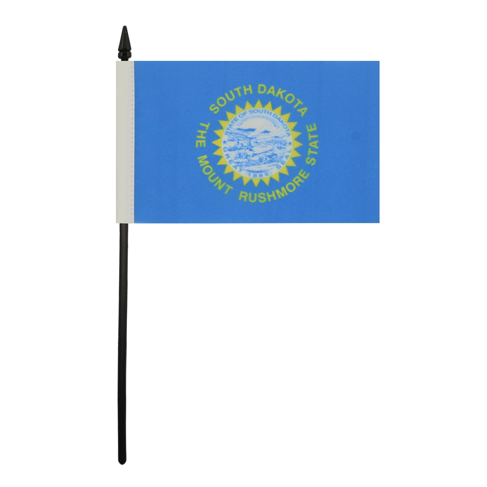 AZ FLAG, South Dakota Table Flag 4'' x 6'', US state of South Dakota Office Mini Banner 100% Polyester 15 x 10 cm - Image 3